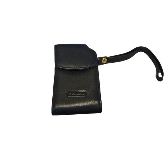 COACH VINTAGE Black Cellphone Holder Pouch - Picture 1 of 5